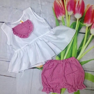 Combo 2 bộ kate lụa cho bé 7-23kg