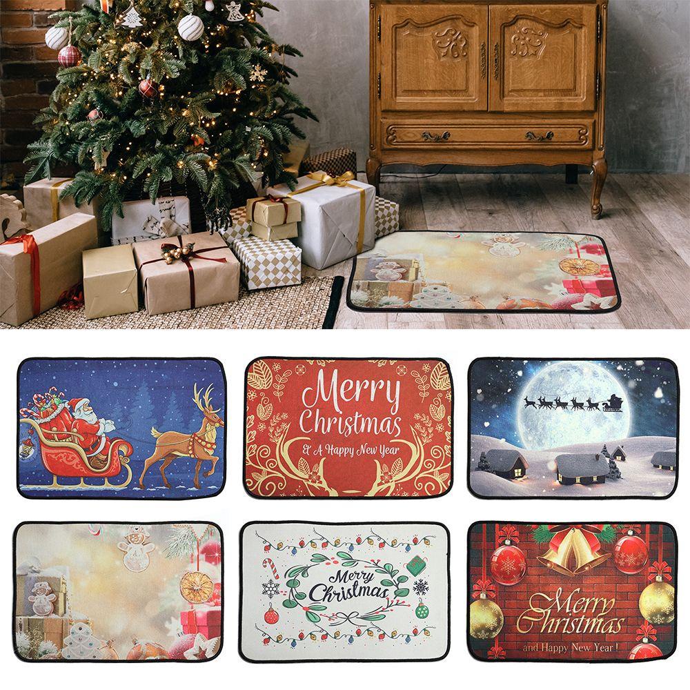 Thảm lót cửa chùi chân Thấm Hút Tốt Phong Cách Giáng Sinh Mới Cho Nhà Bếp / Phòng Tắm