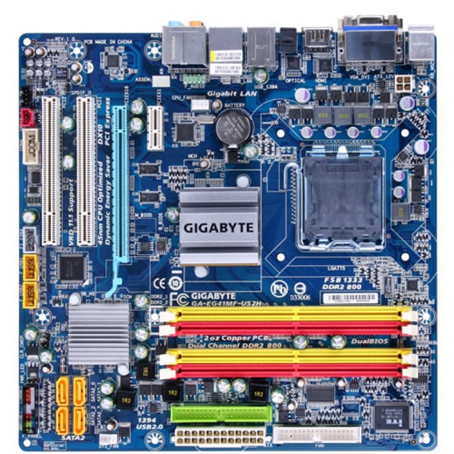 Mainboard gigabyte EG41MF-US2H chạy max 8G dr2