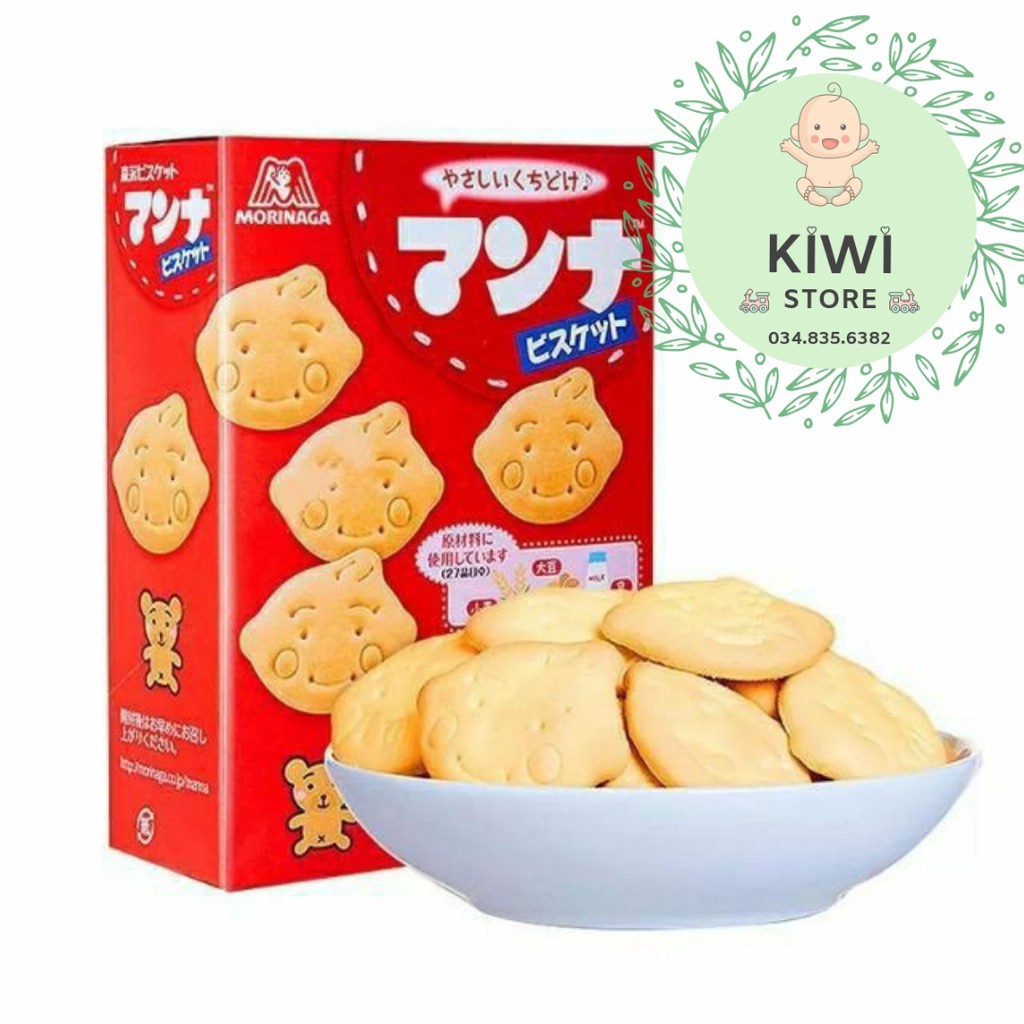 Bánh quy ăn dặm hình thú Morinaga Nhật hộp 35gr cho bé 7m+ (Date 6/2021)