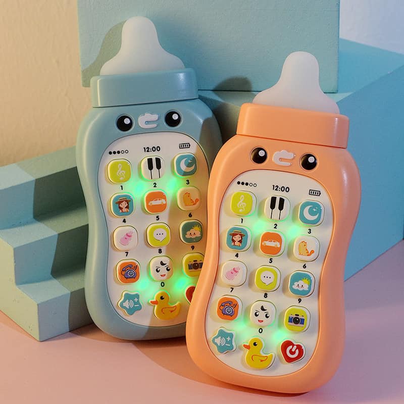 Đồ chơi điện thoại hình bình sữa dễ thương😍