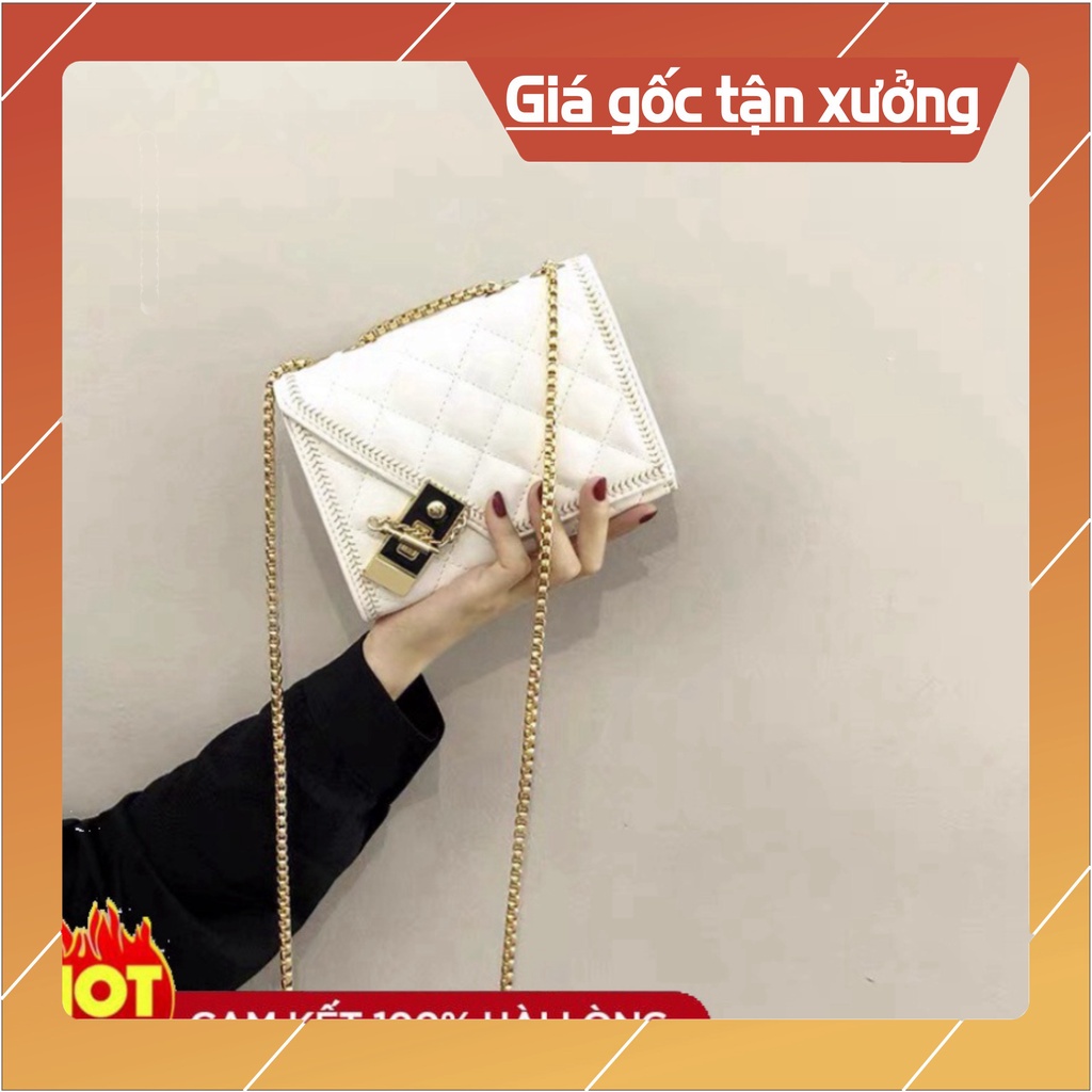 Hàng loại 1 Túi xách nữ  TE17  Túi đeo chéo Hàn Quốc 3 ngăn , Xích Đồng Chống Cướp Trộm