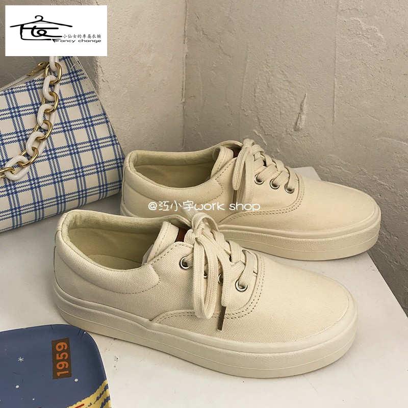 Giày Thể Thao Canvas Phong Cách Hàn Quốc Thời Trang Mới Cho Nữ