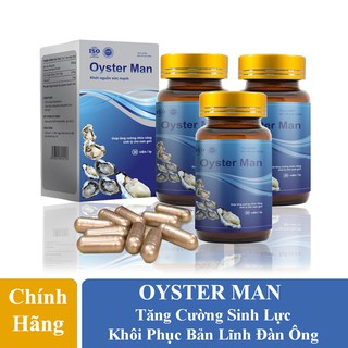 [Combo 3 Hôp] Tinh Chất Hàu Oyster Man Phân Phối Chính Hãng. Hỗ Trợ Trị Yếu Sinh Lý, Tăng Cường Sinh Lý Nam Giới.