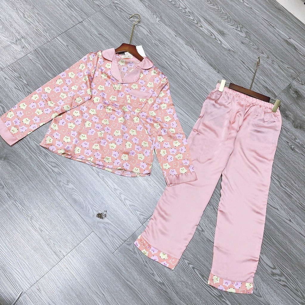 BỘ ĐỒ NGỦ, PIJAMA 💘 SANG CHẢNH 💘 Đồ bộ ngủ lụa gấm cao cấp mềm mịn, không xù, hoạ tiết sang chảnh. | BigBuy360 - bigbuy360.vn