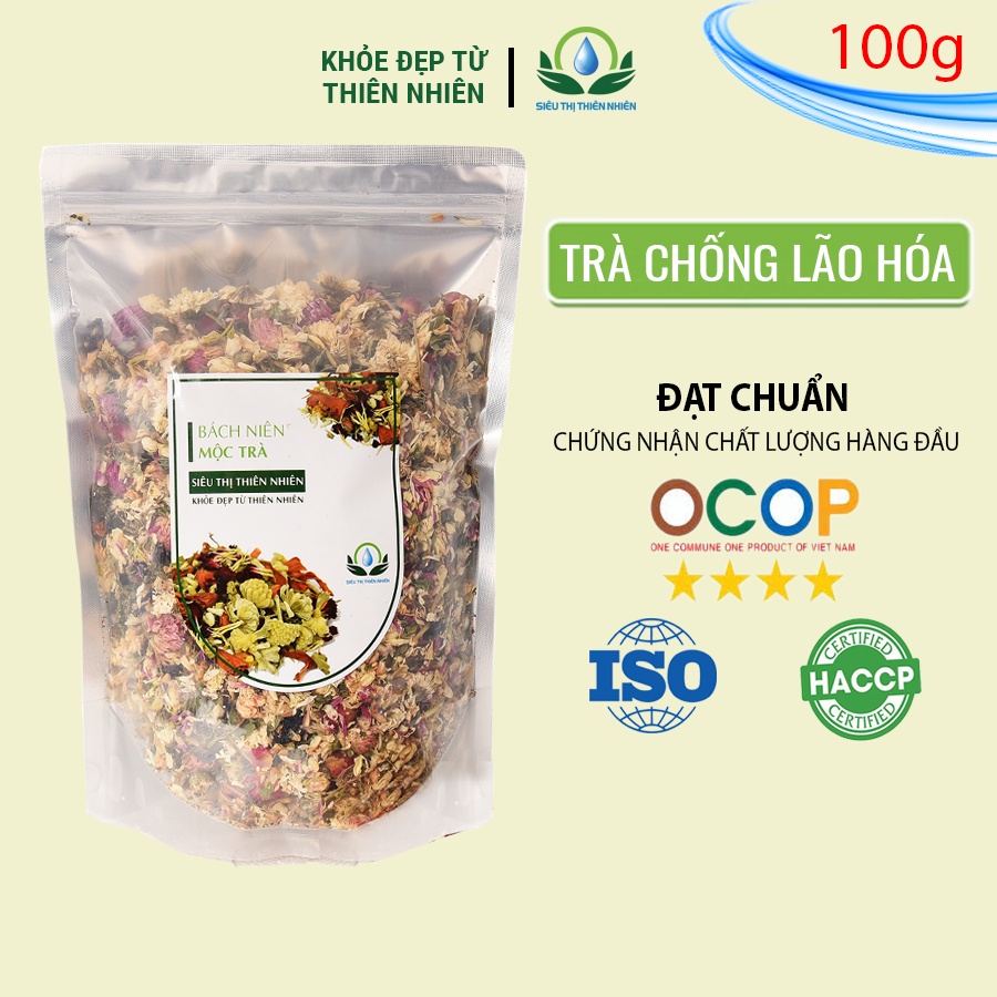 Trà chống lão hóa Mộc Sắc 100g - Bách niên mộc trà