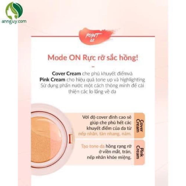 Có bill-tặng kèm lõi- Phấn nước hiệu ứng căng bóng Clio Kill Cover Pink Glow Cream Cúhion- | BigBuy360 - bigbuy360.vn