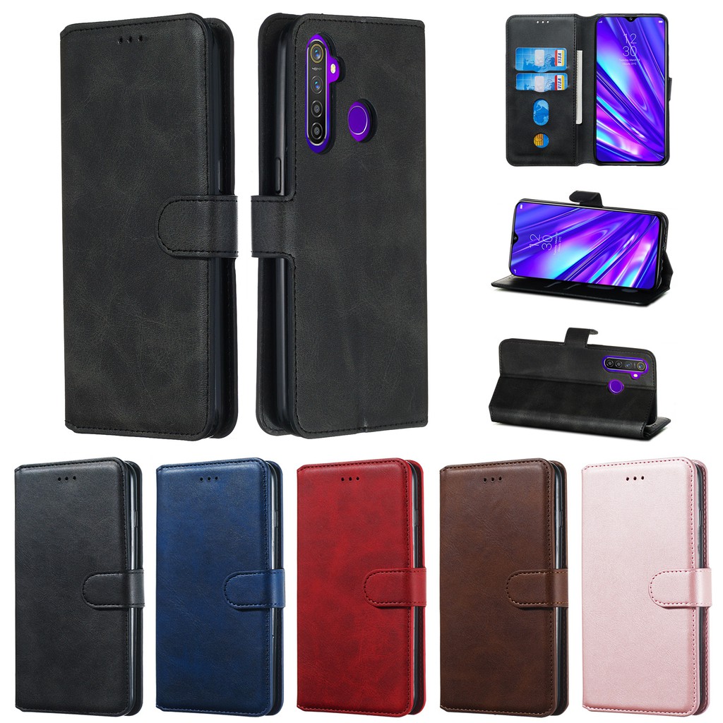 Bao da bò điện thoại nắp lật thời trang cho OPPO Realme C1 C2 A1K A1 A83 A3s A5 A59 F1s | BigBuy360 - bigbuy360.vn