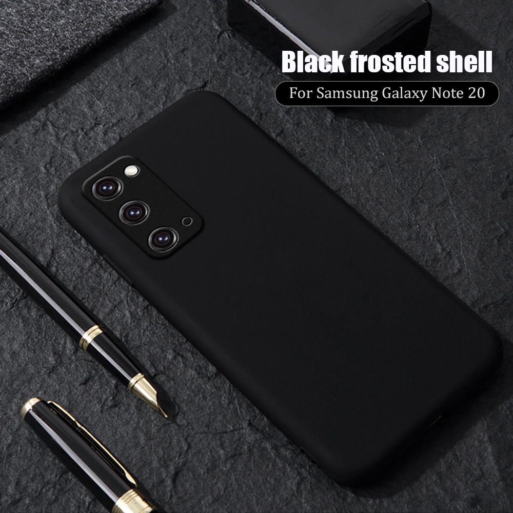 Đen Ốp Điện Thoại Silicon Cho samsung s20 fe s20 + note 20 ultra a51 a71 s21 a 72 52 a 32 12 plus s22 ultra plus a52 a52s 5g