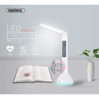 Đèn học led chống cận sạc pin remax rt e185 kiêm đồng hồ giá siêu rẻ - bh 6 tháng