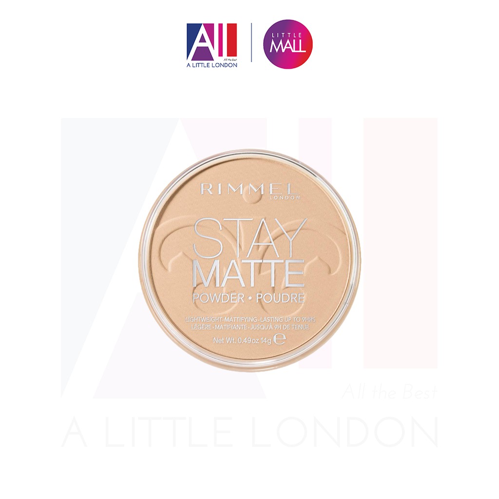 Phấn phủ không màu Rimmel Stay Matte Powder - Transparent 14g (Bill Anh)