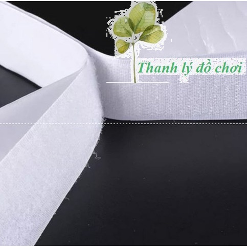 Băng Gai Dính Khóa Nhám Gai, Miếng Dán Vải 2 Mặt Dán Giày, Túi Xách, Quần Áo Các Vật Dụng Khổ 2Cm