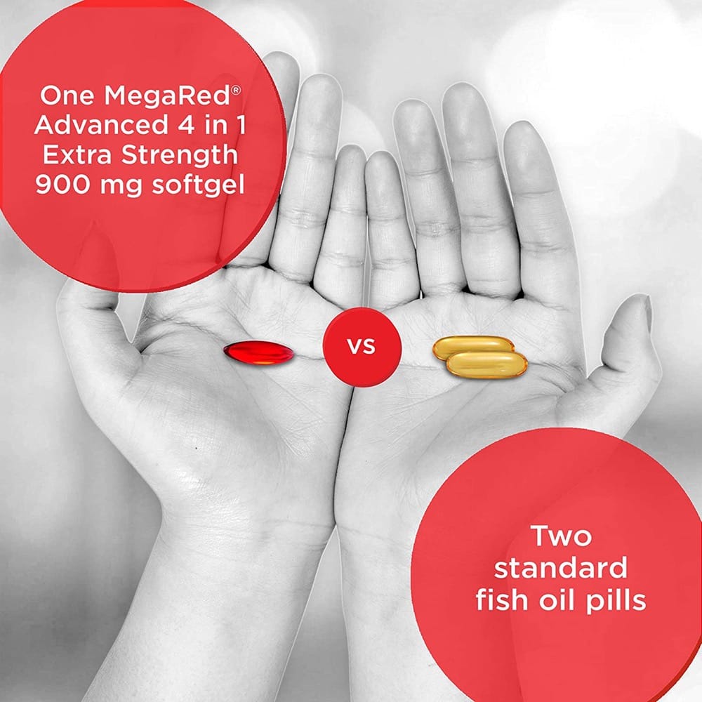 Dầu tôm hỗ trợ sức khỏe toàn diện Schiff MegaRed Advanced Extra Strength 900mg 40 Softgels