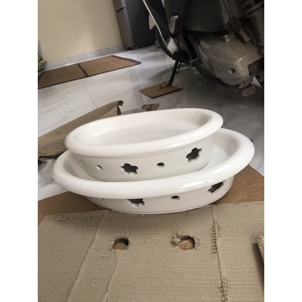 Bát hâm nóng đồ ăn hình bầu dục Sz 45x30cm