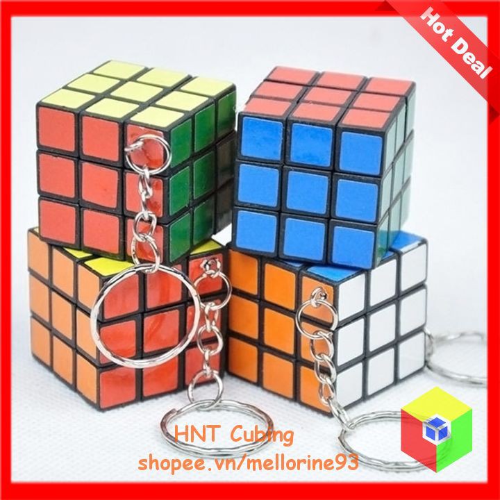 Rubik Mini 3.0 cm Khối Lập Phương 3 Tầng HNT Cubing