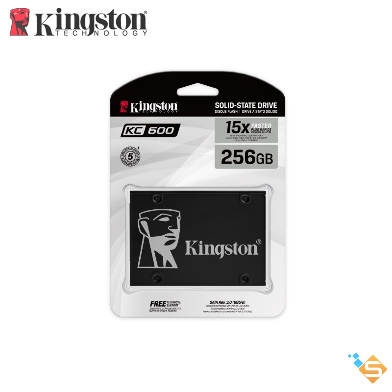 Ổ cứng SSD Kingston KC600 256GB 512GB 2.5-Inch SATA III - Bảo Hành Chính Hãng 5 Năm