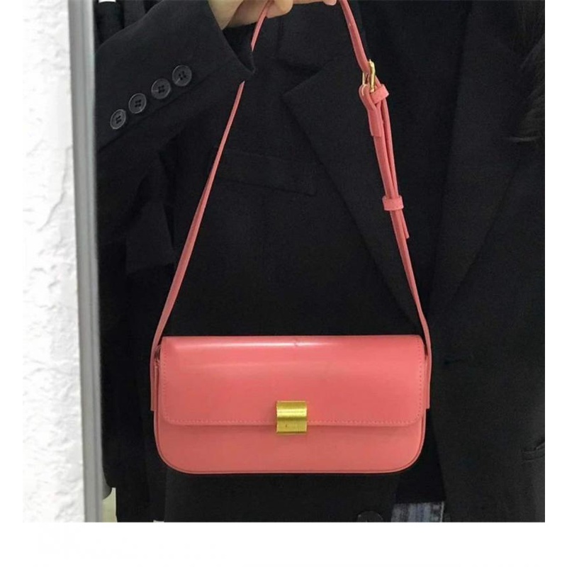 Túi đeo dưới cánh tay Dáng Vuông Nhỏ Màu Hồng Dễ Thương Thời Trang 2022