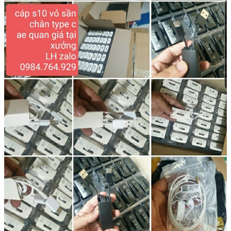 Bộ Cáp Sạc Nhanh SamSung Cổng USB Type C/Micro Dài 1m