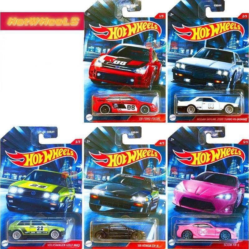 Hot Wheels Bộ 5 Xe Hơi Mercedes Ford Mustang Nissan McLaren Tỉ Lệ 1/64