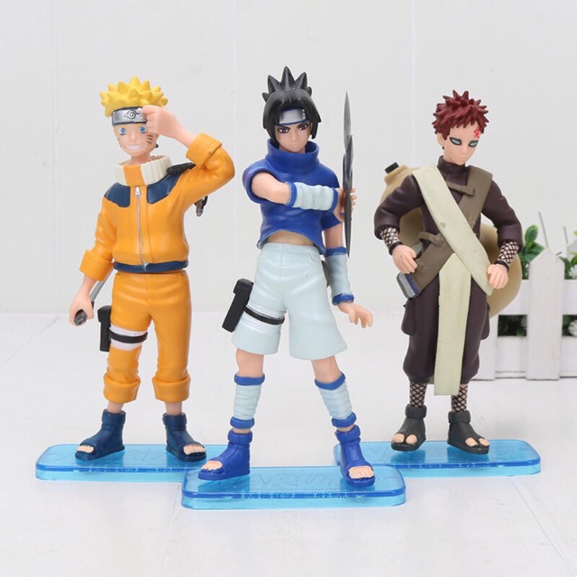 Có sẵn  Set 3 Mô Hình NARUTO + SASUKE + GAARA