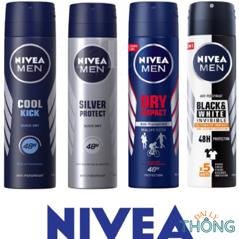 Xịt khử mùi cơ thể NIVEA Men Anti-Perspirant 150ml / Sịt thơm body nam