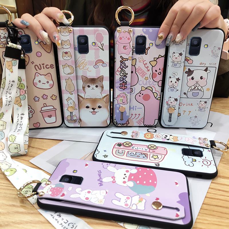 Ốp điện thoại mềm chống sốc in hình anime cho Samsung Galaxy A6 / A6 2018