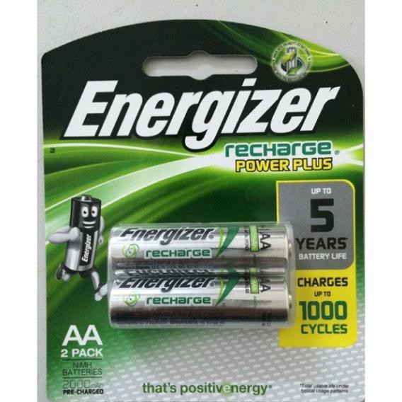 Bộ 2 pin sạc AA Energizer Recharge Power Plus 2000mAh