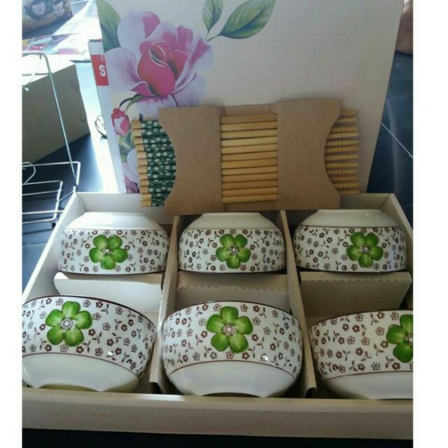 Bộ 6 bát và đũa Nhật