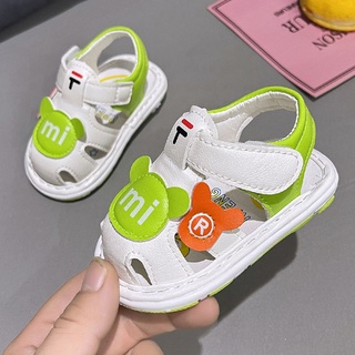 Giày sandal đế mềm chống trượt thời trang mùa hè cho các bé 6-12 tháng tuổi