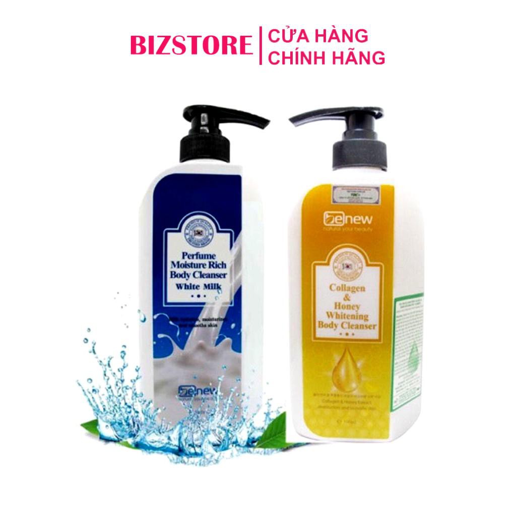 Sữa tắm nước hoa trắng da cao cấp nhập khẩu Hàn Quốc Benew Perfume Moisture Rich Body Cleanser White Milk 500ml