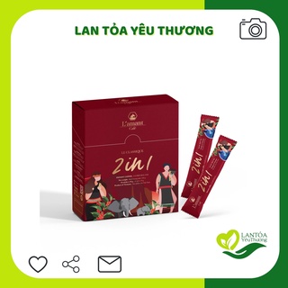 Cafe 2in1 rang xay hòa tan nguyên chất L'amant