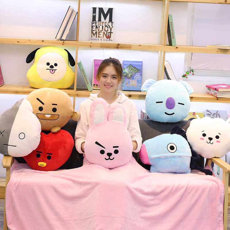 Gối nhồi bông thời trang phong cách BT21 BTS xinh xắn