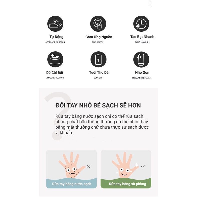 Máy Tạo Bọt Xà Phòng Rửa Tay KUNBE Hình Vịt Vàng Cảm Biến Tự Động Tiện Lợi