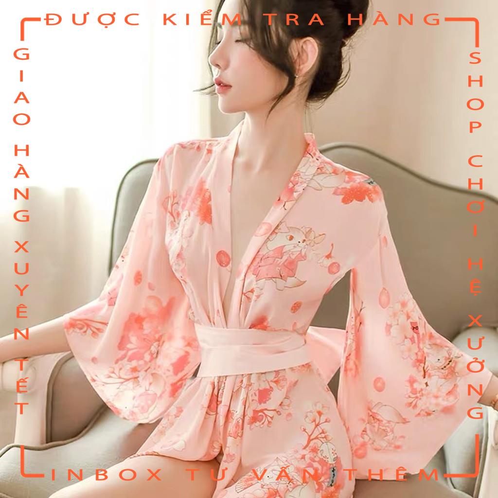 Đồ ngủ sexy công chua hoa anh đào kimono gợi cảm quyến rũ 1705  - hot tiktok | BigBuy360 - bigbuy360.vn