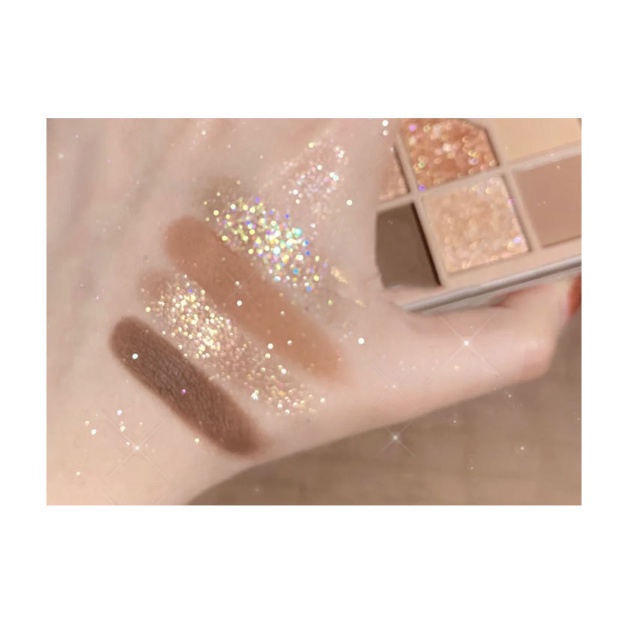 Bảng phấn mắt Lameila 9 màu chống thấm nước lâu trôi Wustore học sinh trang điểm nhẹ nhàng hàng ngày