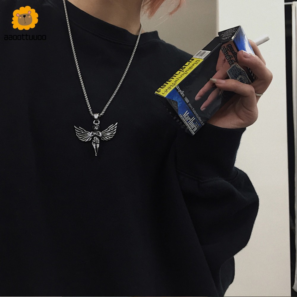 Dây Chuyền Mặt Hình Đôi Cánh Thiên Thần Phong Cách Hàn Quốc