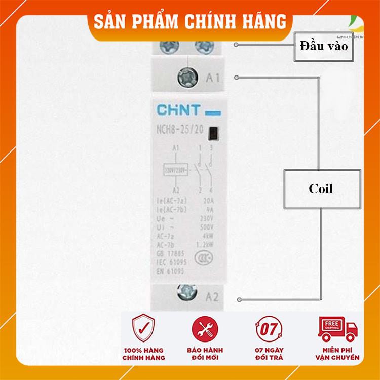 Khởi Động Từ Contactor Đóng Cắt Điện 25A CHINT NCH8-25