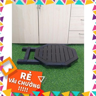 [CUỐI CÙNG-NGOẠN MỤC]-BÀN GỖ XẾP BÁT GIÁC MÀU ĐEN-PHÙ HỢP ĐI PHƯỢT, CAFE, TRÀ ĐÁ VỈA HÈ, HỌC HÀNH,...