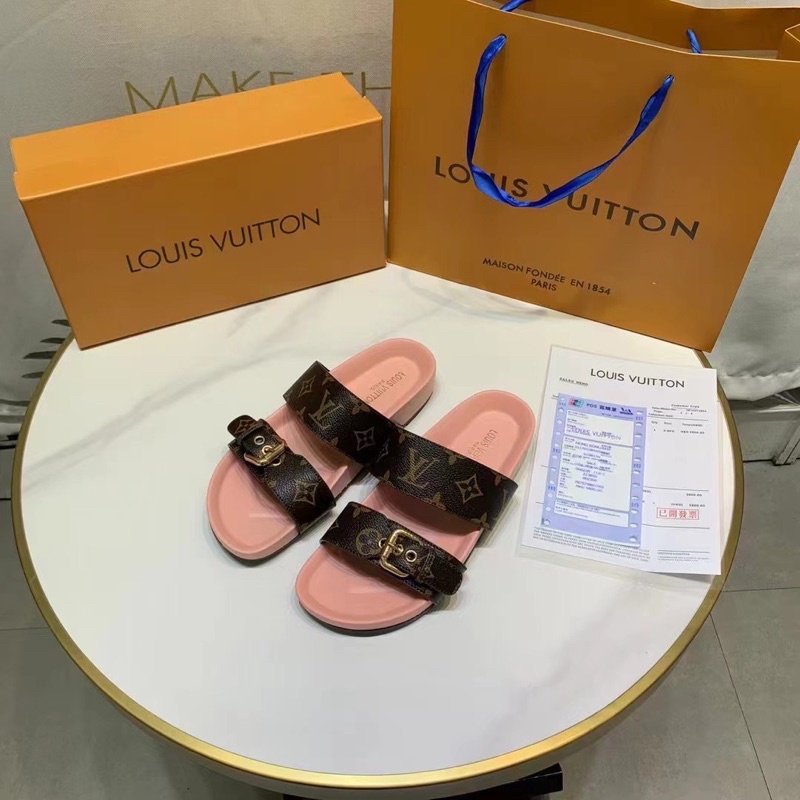 Dép hai quai hoa văn chìm spsl fullbox bill túi giấy