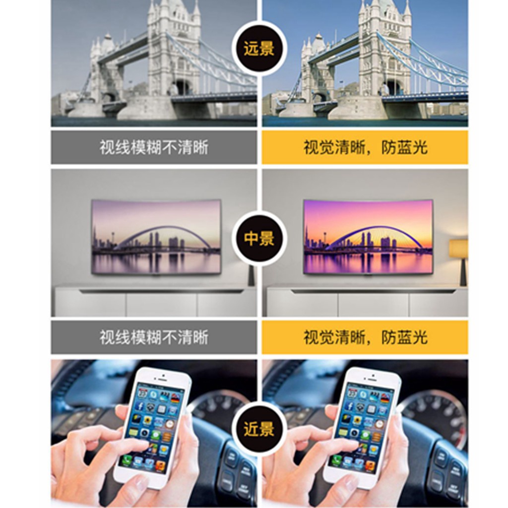 Hevia Kính Đọc Sách Hai Chức Năng Chống Hoa hd Siêu Nhẹ Đa Năng lh009