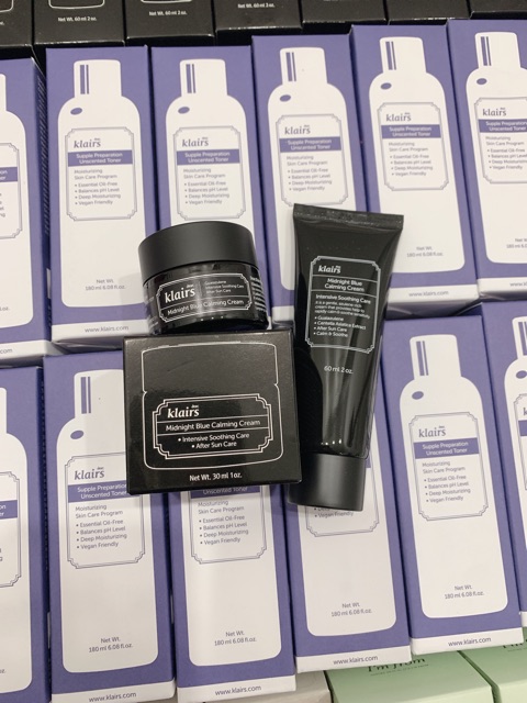 Kem Dưỡng Phục Hồi Da Ban Đêm Klairs Midnight Blue Calming Cream