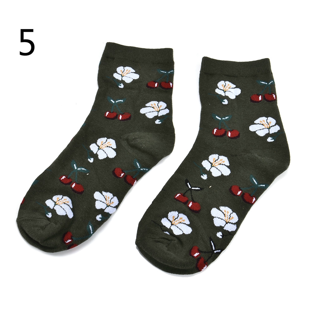 Vớ Cotton Họa Tiết Trái Cây Ngộ Nghĩnh Dành Cho Cả Nam Và Nữ