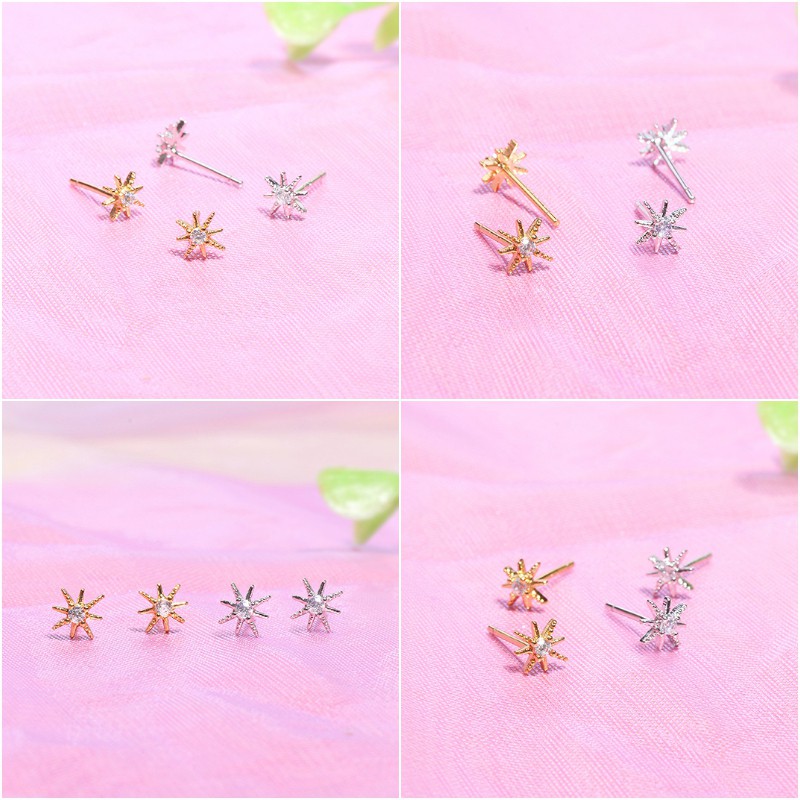 Bông Tai Tia Sáng La Mã Lấp Lánh, Biểu Tượng Thể Thao Cá Tính - Vani Store