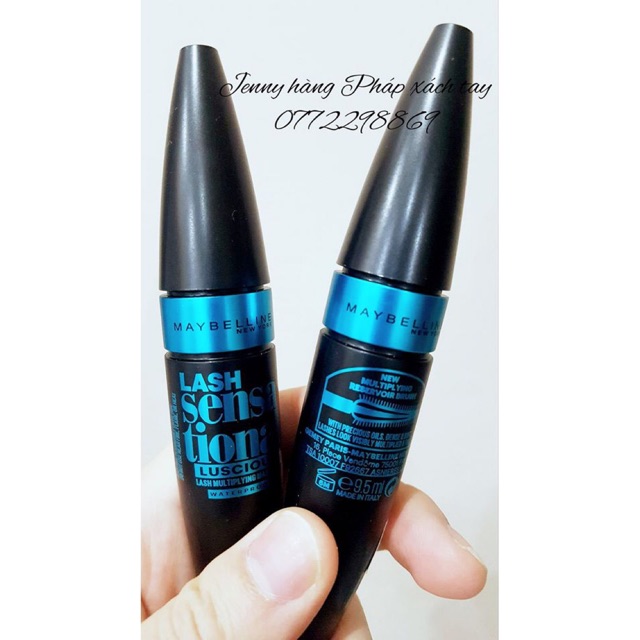 Mascara Dài Và Dày Mi Maybelline Lash Sensational Luscious Waterproof 9,5ml