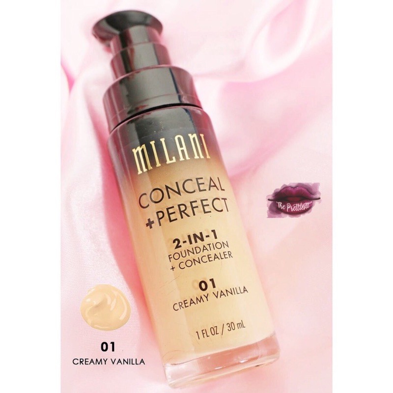 Kem nền Milani Concealer + Perfect 2 in 1 Foundation Concealer +2% phí bán hàng | BigBuy360 - bigbuy360.vn