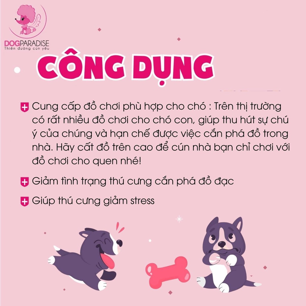 Đồ chơi nhồi bông cho chó Touch Dog George nhân vật hoạt hình 3 mắt mềm mại hình dáng vui nhộn 10x16x5cm - Dog Paradise