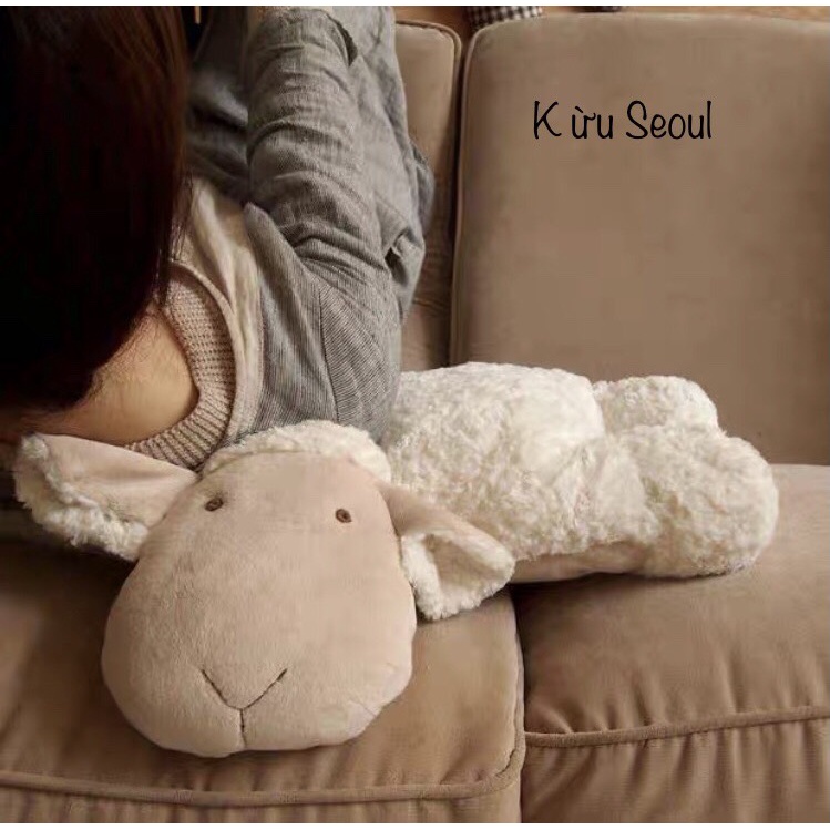 #Gối cừu bông kiểu Hàn Quốc chất liệu bông tự nhiên