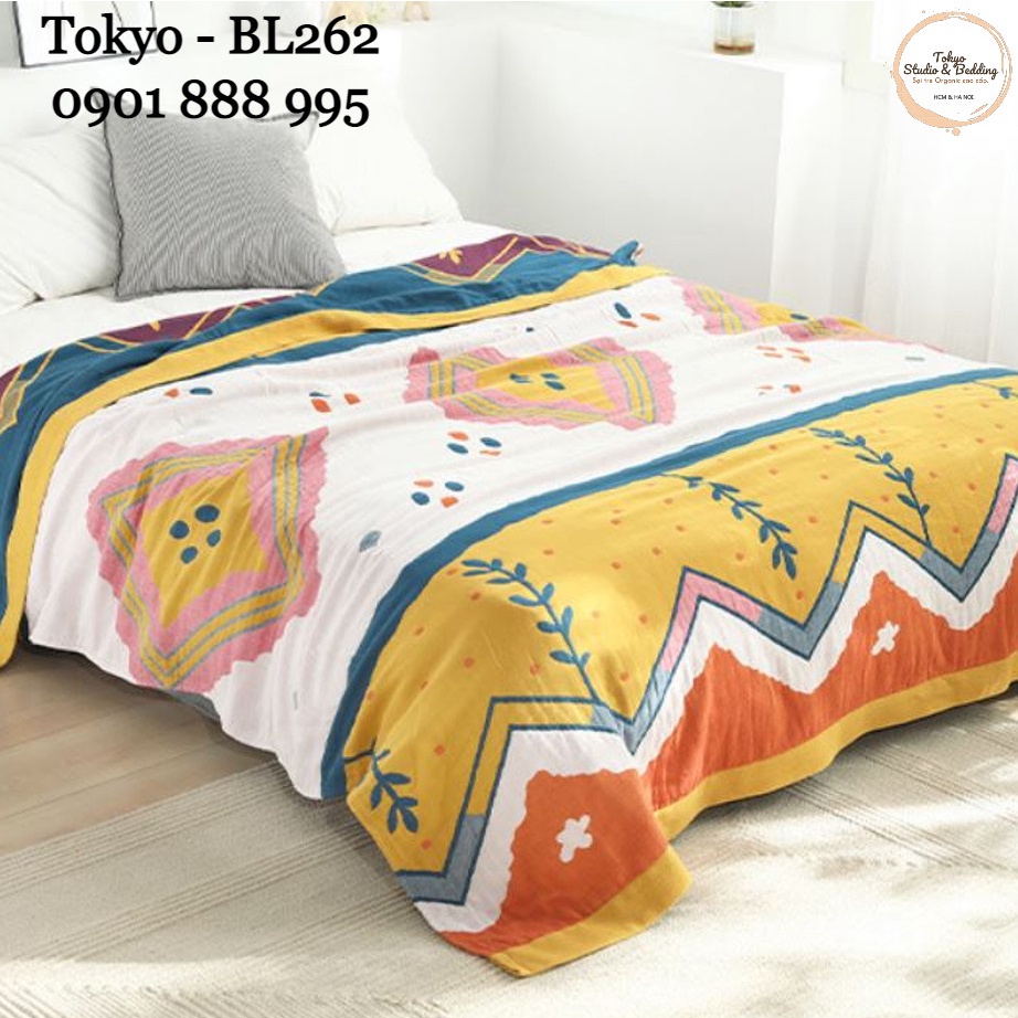 S35_Chăn Xô Organic Cotton Dòng Cao Cấp