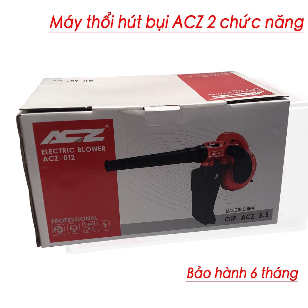 Máy thổi bụi cầm tay mini - ACZ 011- malaysia - 2 chức năng thổi hút, 6 cấp chỉnh tốc thổi bụi máy tính gia đình...