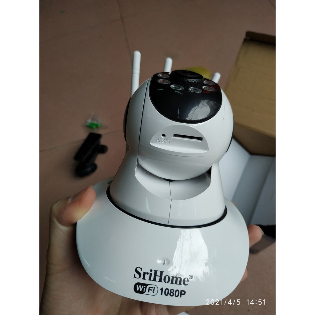 Camera Wifi Yoosee Srihome 3 Râu 2.0 Mpx-Có Màu Ban Đêm-Kèm Thẻ Nhớ 128GB | BigBuy360 - bigbuy360.vn